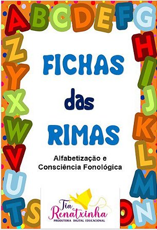 Jogo de Alfabetização para trabalhar rimas em PDF