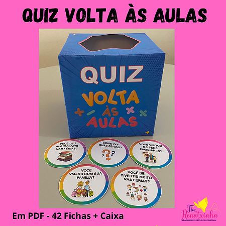 Quiz Volta Às Aulas