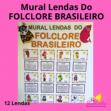 Mural Lendas do Folclore Brasileiro