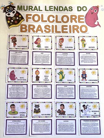Mural Lendas do Folclore Brasileiro