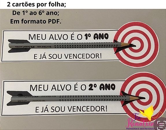 Cartão Lembrancinha Meu Alvo