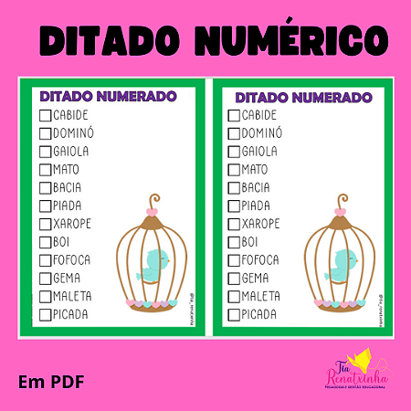 Ditado Numérico