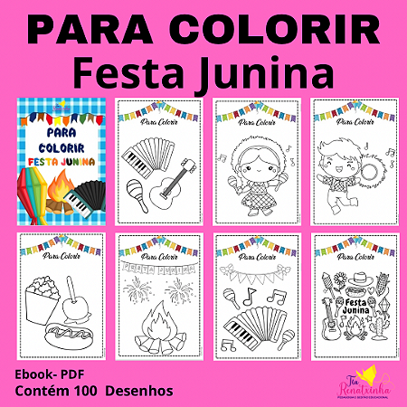 Para Colorir Festa Junina