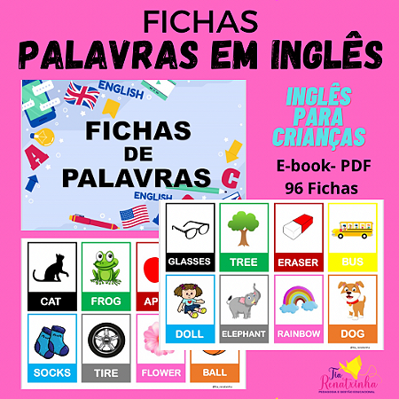 Fichas Palavras em Inglês