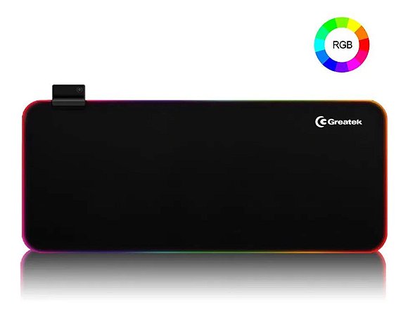 MOUSE PAD GAMER RGB EXTENDIDO GREATEK 800MM x 300MM
