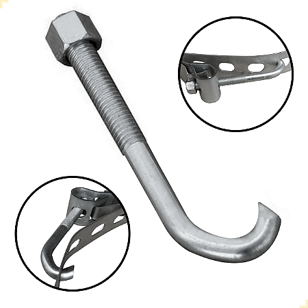 PARAFUSO J PARA ABRAÇADEIRA BAP - 10 UNIDADES