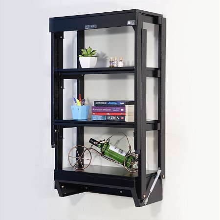 Mesa-Estante Articulavel Base Preto
