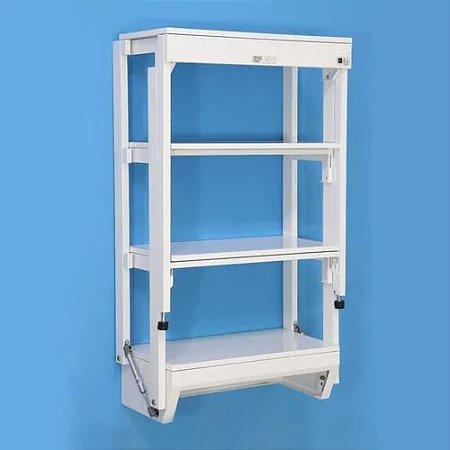 Mesa-Estante Articulavel Base Branco