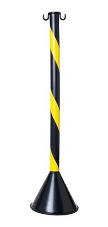 PEDESTAL ZEBRADO - 90CM | PRETO/AMARELO