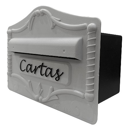 CAIXA DE CORREIO COLONIAL PVC BRANCA