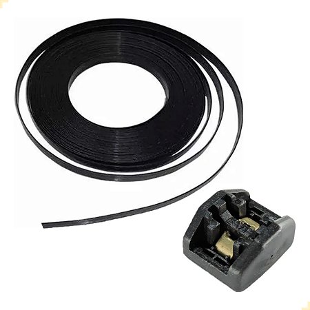 KIT: FITA DE PLÁSTICO 12mm 15 METROS + 10 UNIDADES CABEÇA AUTO TRAVANTE