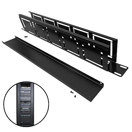 GUIA DE CABO FECHADO 2U PARA RACK TELECOM 19"