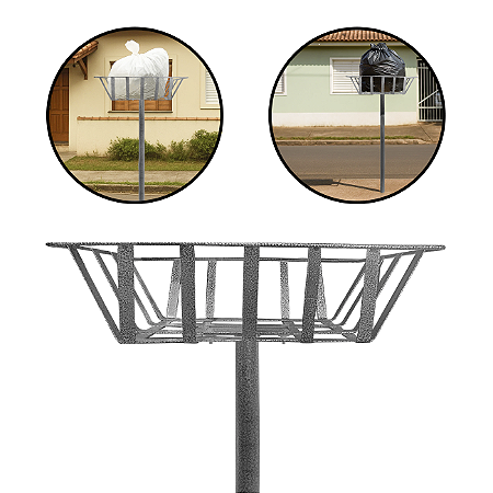 LIXEIRA EXTERNA DE CALÇADA