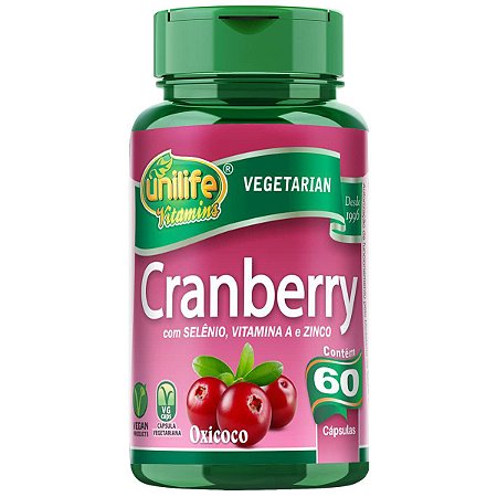 Cranberry em cápsulas c/ Vitaminas e Minerais - Unilife