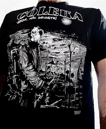 A CAMISETA CÓLERA VERDE NÃO DEVASTE 100% ALGODÃO 31 FIOS