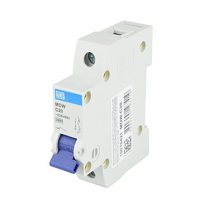 Disjuntor Monopolar Mdw-c 20A 5ka Weg