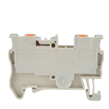 Borne Sak Push-in 2,5MM Cinza