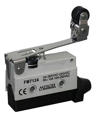 Chave Fim De Curso  Atuador  Alavanca C/Rolete Unidirecional D4MC FM7124