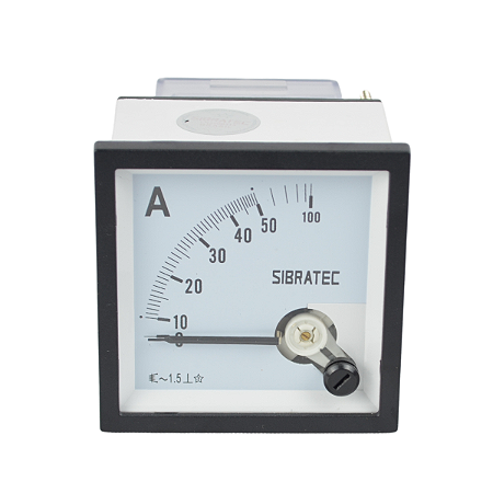Amperímetro Analógico 96x96mm Medição Direta 50A