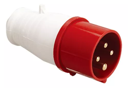 Plugue Industrial 3P+T 16A 6H Vermelho