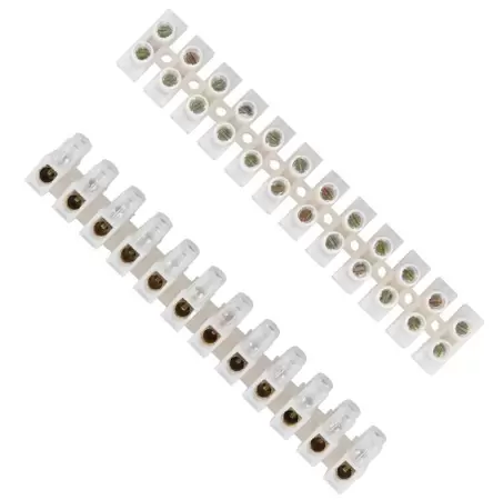 Conector Barra Plastico Incolor 12Polos 6MM  6A