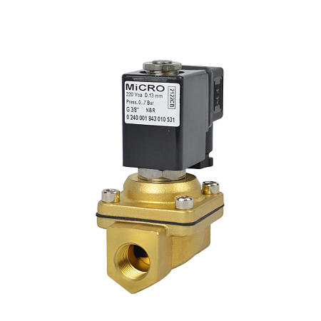 Válvula Solenoide Latão Micro 1¨ 2/2 Vias 24VCC