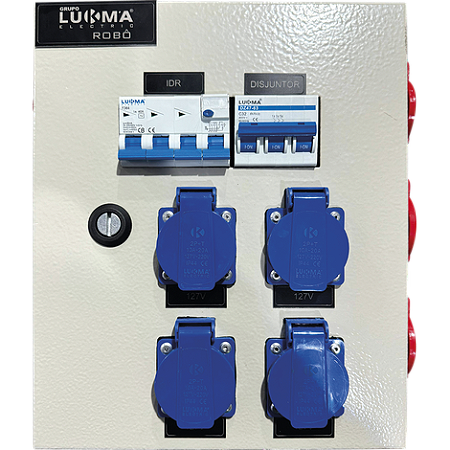 QUADRO ROBO DIN-32A/DR-4P-40A/4T-NBR 2P+T-20A-AZ/6T-NBR 2 - LUKMA