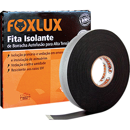 Fita Isolante Autofusão Preta 19mm X 2m - Foxlux
