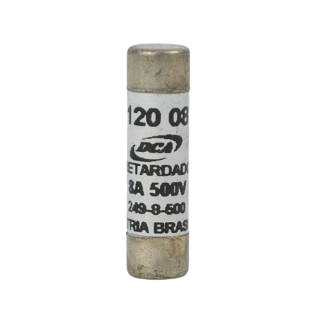 Fusivel Cartucho 10x38 8A Retardado Dca
