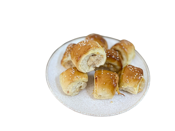 Enroladinho recheado com frango - 30g