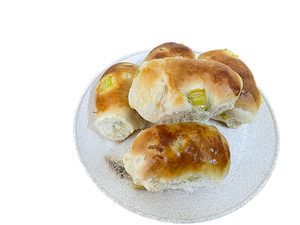 Pão com alho poró - 30g