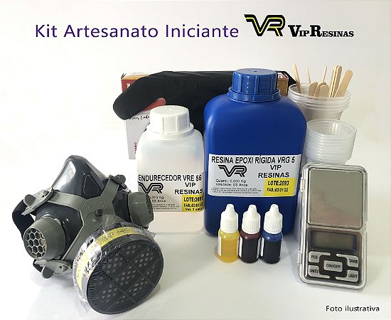 Kit Vip Artesanato Iniciante Resina Epóxi - Vip Resinas