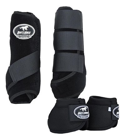 Kit Color Dianteiro Caneleira E Cloche Preto