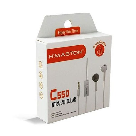 Fone de Ouvido H'maston C550 - França Tech - Informática