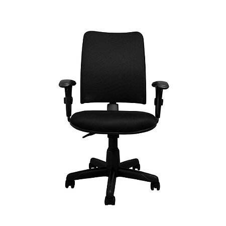 Cadeira Tela Executiva BackSystem NR17 Com Braço Regulável Preta - Kingflex