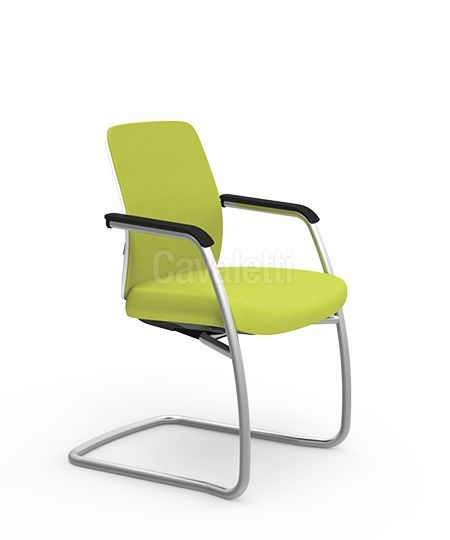 Cadeira Fixa de Aproximação Idea Soft 40106 - Base Prata - Cavaletti