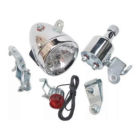 FAROL E DINAMO CROM. 12V. COMPLETO