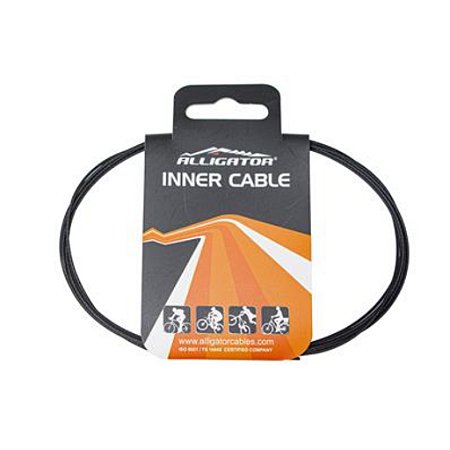 CABO DE CAMBIO ALLIGATOR  INOX PTFE 1,2MM X 2MM PRETO