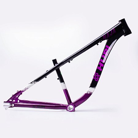 QUADRO HUPI NAJA V9 PRETO/ROXO  HORIZONTAL - HUPI BIKES