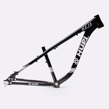 QUADRO HUPI NAJA V9 HORIZONTAL PRETO/CINZA - HUPI BIKES