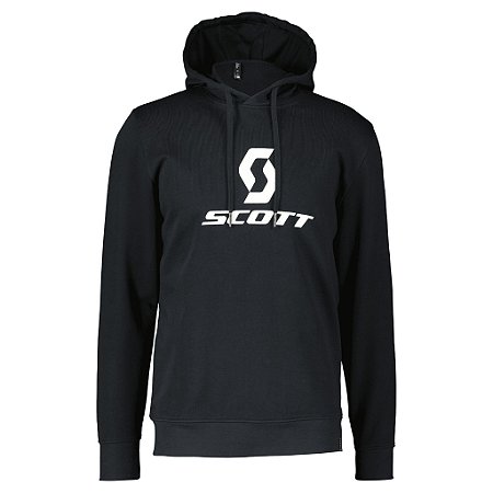 MOLETOM MASCULINO SCOTT ICON COM CAPUZ PRETO