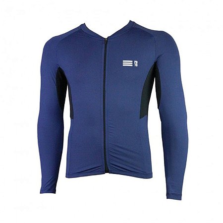 CAMISETA SUPREME AZUL MARINHO MANGA LONGA