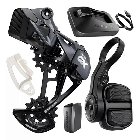 KIT DE UPGRADE SRAM GX EAGLE AXS CAMBIO TRASEIRO C/ BATERIA, CONTROLE POD, CARREGADOR E ADAPTADOR