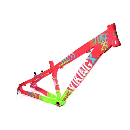 QUADRO VIKING 26 DIRT JUMP TUFF X-25, ALM, ROSA/VERDE