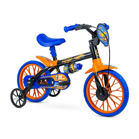 BICICLETA ARO 12 HOT WHEELS NATHOR