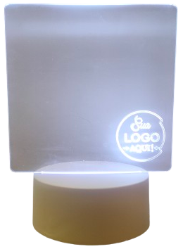 Luminária Lousa Porta Recado 3D Personalizada