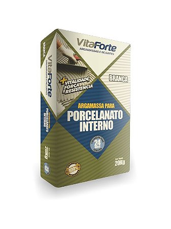 Argamassa para porcelanato interno - Branca