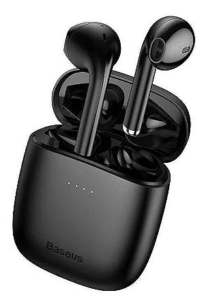 Fone de ouvido In-ear sem fio Baseus W04 preto