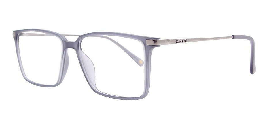 Óculos Armação Romano Ro1043 C2 Cinza Fosco Translucido