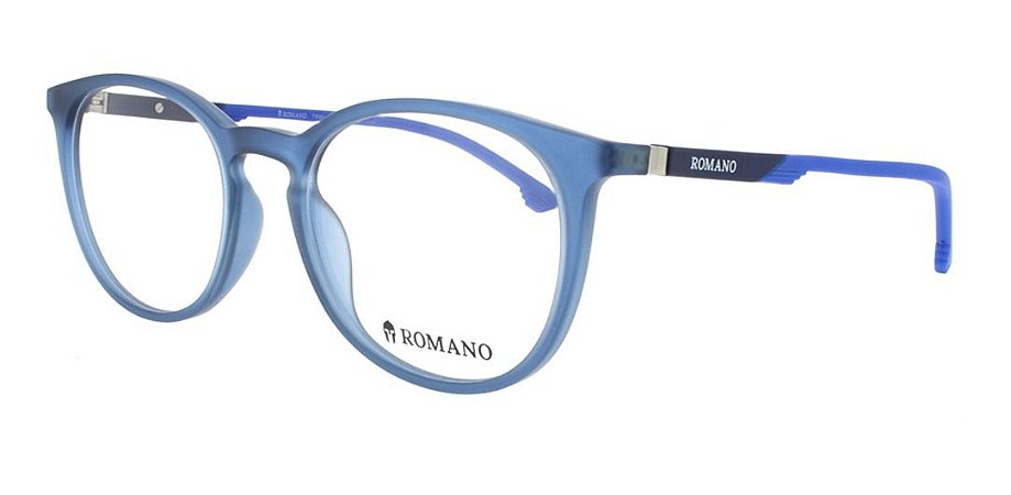 Óculos Armação Romano Ro1059 Azul Escuro  Translucido C3